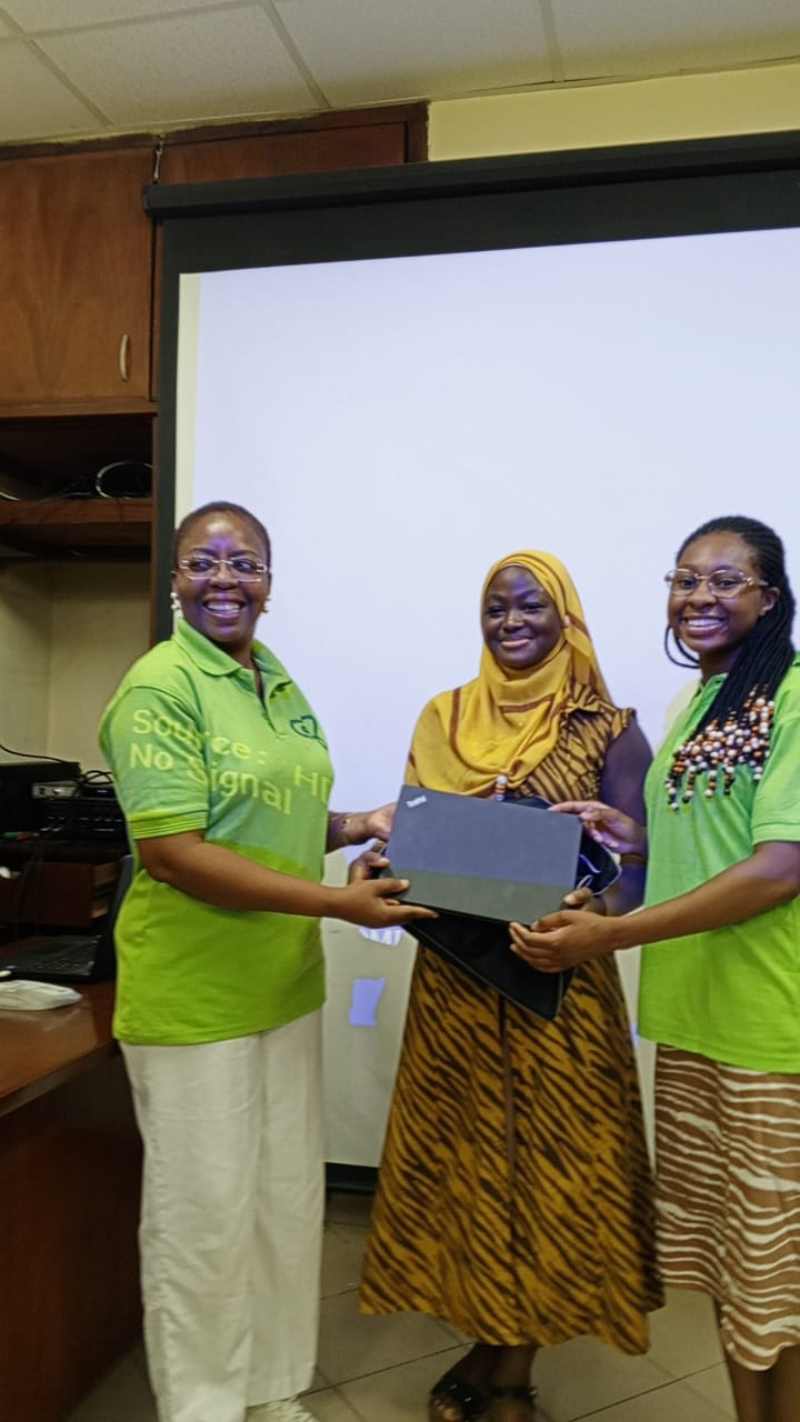 The 1st with the President of DHI, Dr Nkechi Asogwa with Miss Ogechukwu Ogbogu 